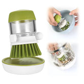 Hydraulic Soap Dispensing Pot Scrubber Brush